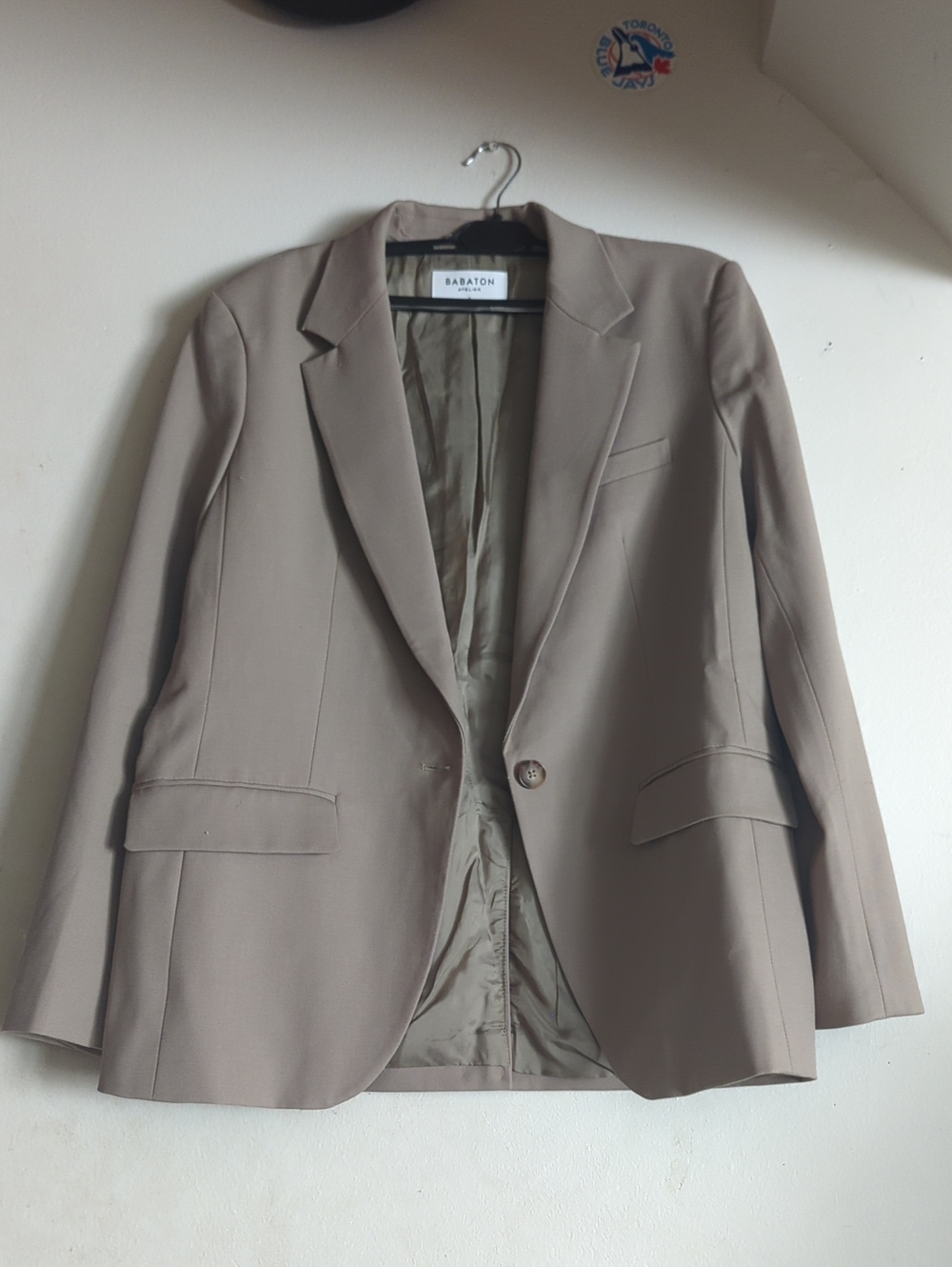 BABATON ATELIER Women’s Taupe Blazer Jacket - Picture 6 of 12